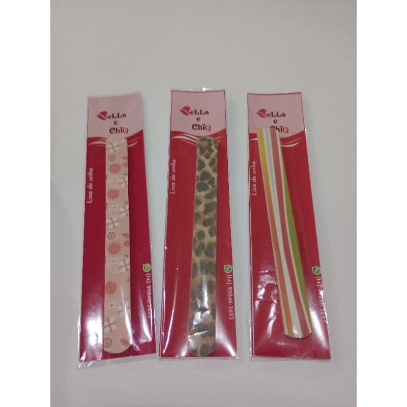 10 lixas de unha Eva  estampadas de 16.5 cm