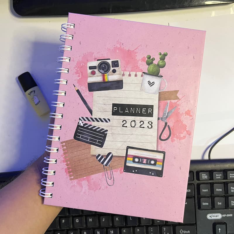 Planner organizador de tarefas permanente 2026 Personalizado com nome