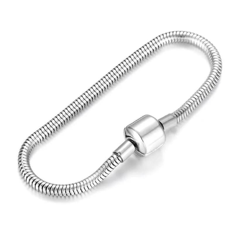 Pulseira Para Berloques em Aço Inoxidavel Maleável  Universal