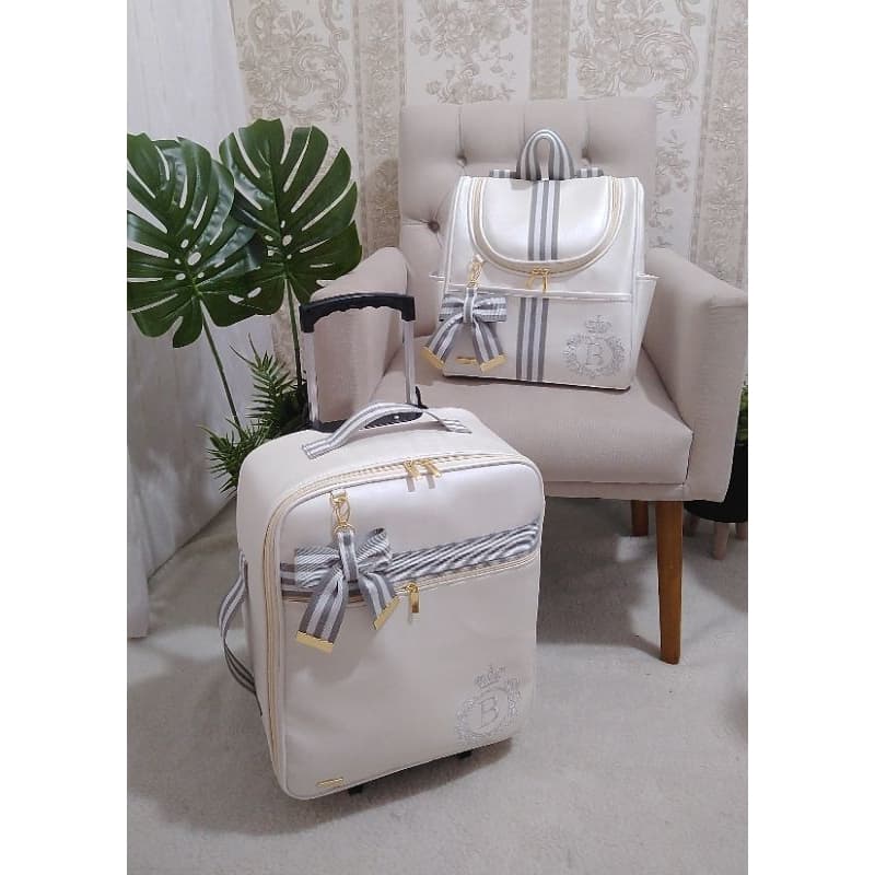 kit mala maternidade com mochila 2 em 1