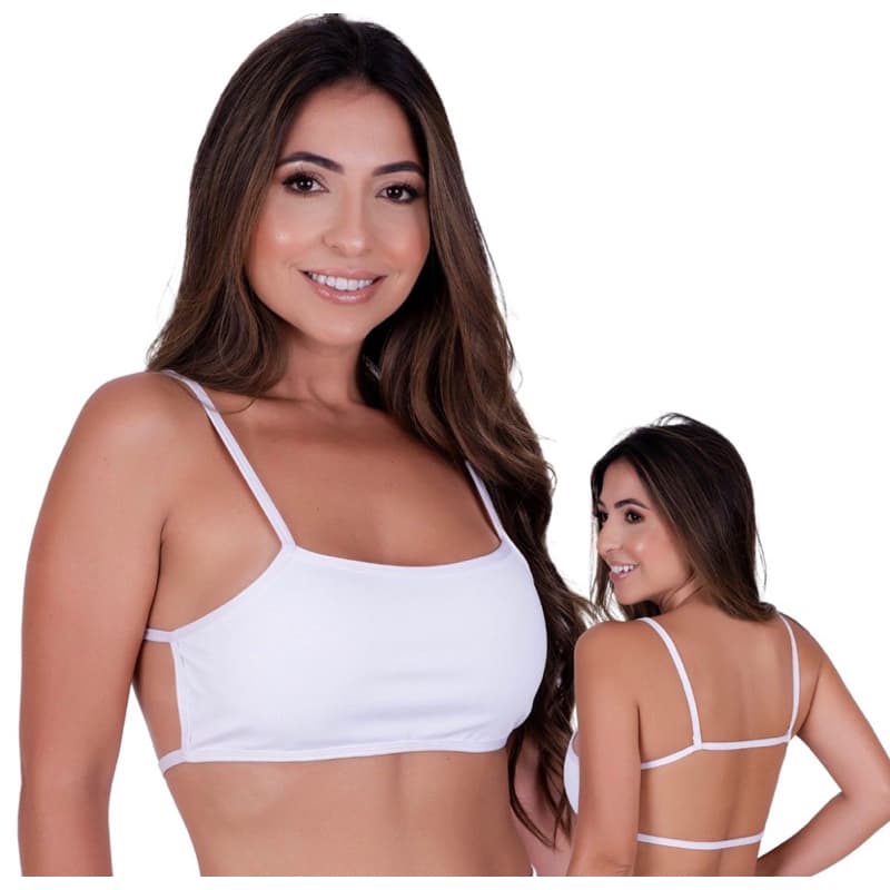 Cropped Top Costa Nua Gringa Moda Blogueira