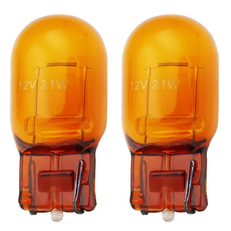 Kit 2 lâmpada T20 7505 Super Pingão 1 Polo 12v 21w laranja ambar