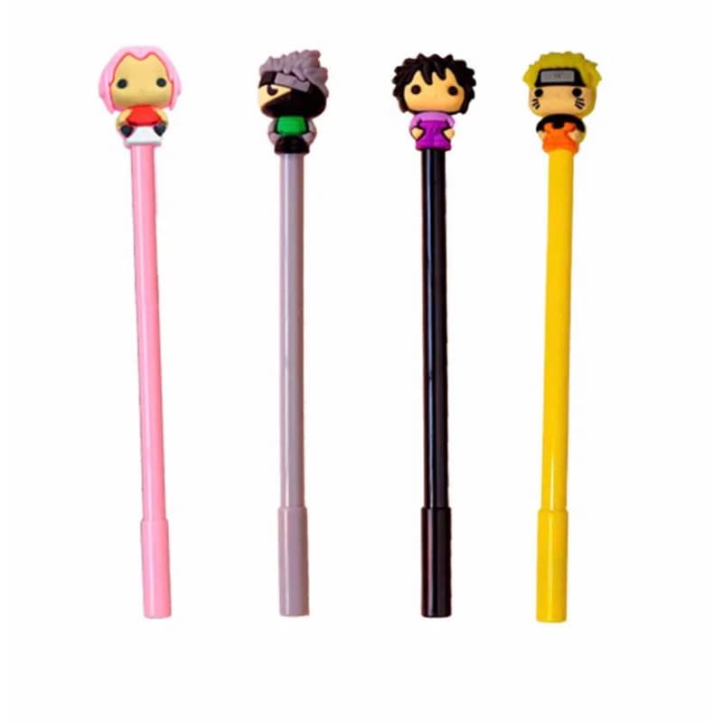 Caneta kawaii anime Naruto volta as aulas canetas fofa canetas ponta fina