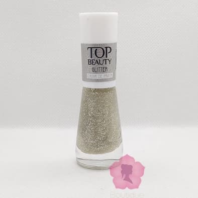 Esmalte Glitter Chuva de Prata Top Beauty