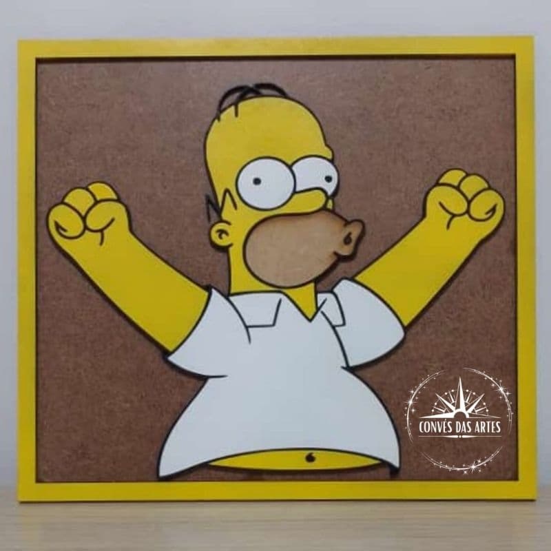 Placa Decorativa Homer Simpson