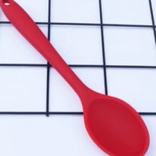Colheres De Silicone Utensílio De Cozinha Vermelho Promoção