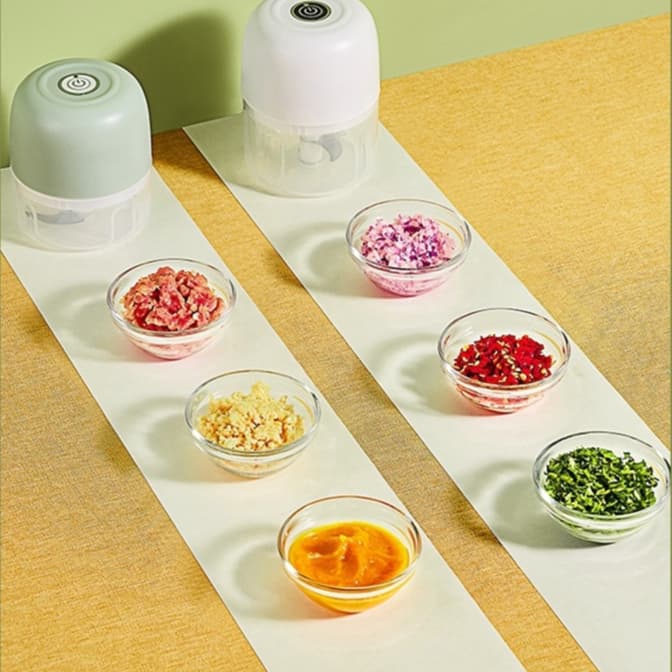 KIT 2 Processador  Triturador Sem Fio Processador de legumes  Conveniência Cor Aleatória Promoção
