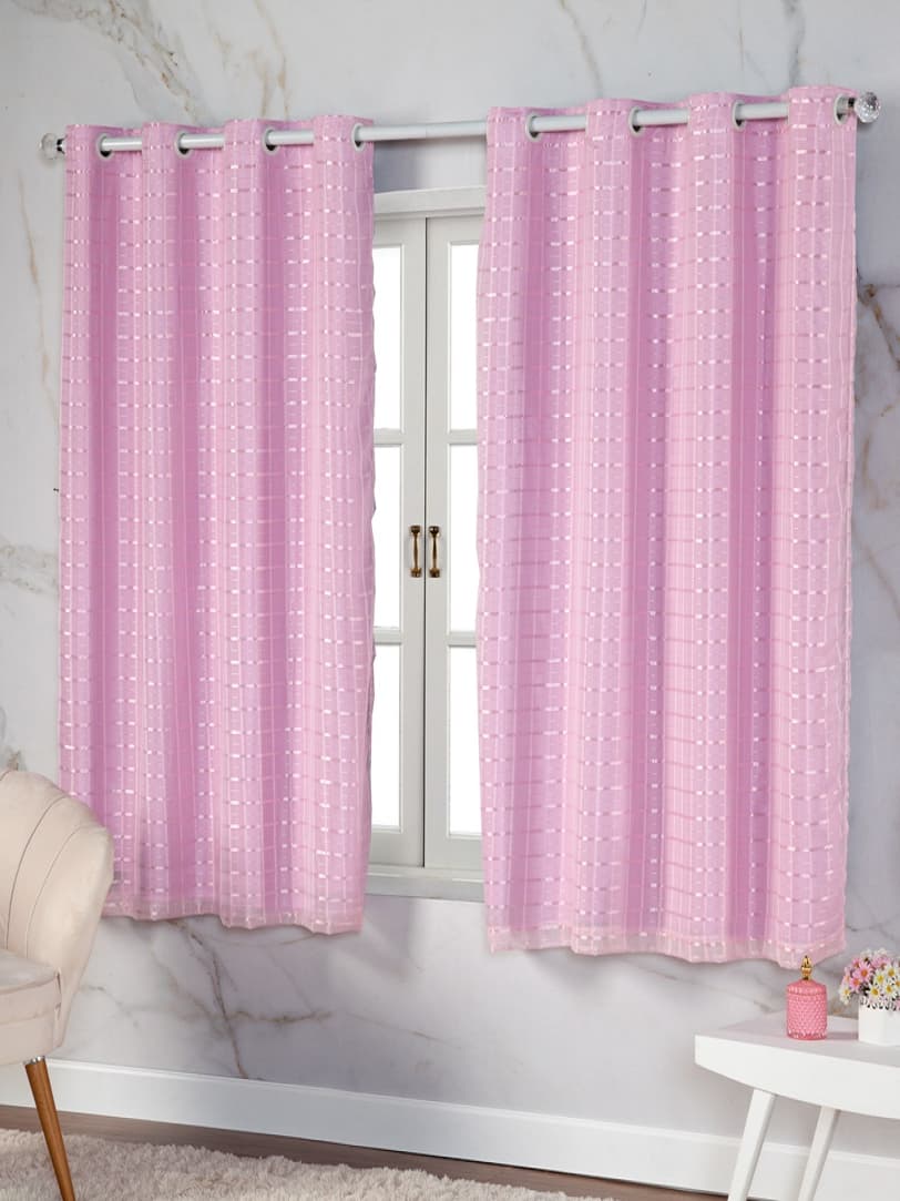Cortina Com Blackout 2,00m x 1,40m PVC c/ Tecido Voil Xadrez Varias Cores Janela Quarto Sala PROMO