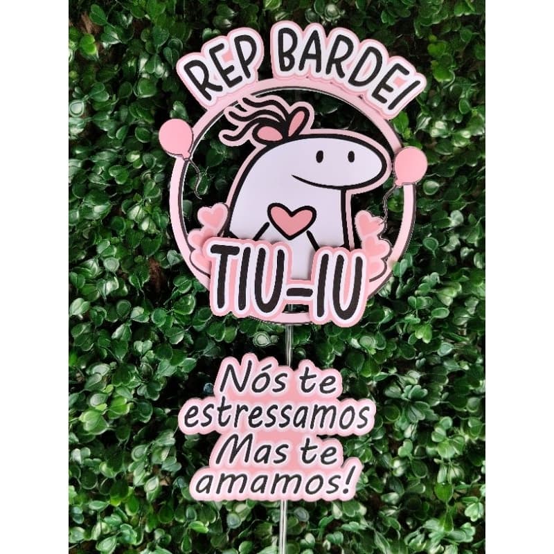 topo de bolo Flork Rep Bardei Tiu-iu