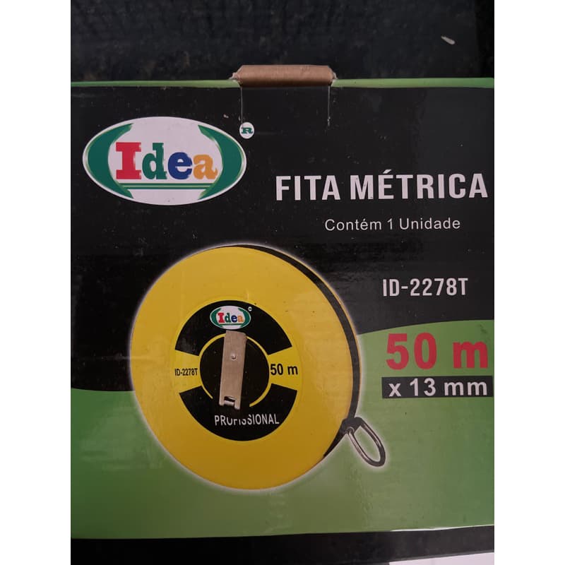 Trena Longa Fita Métrica de Fibra de Vidro 50 Metros