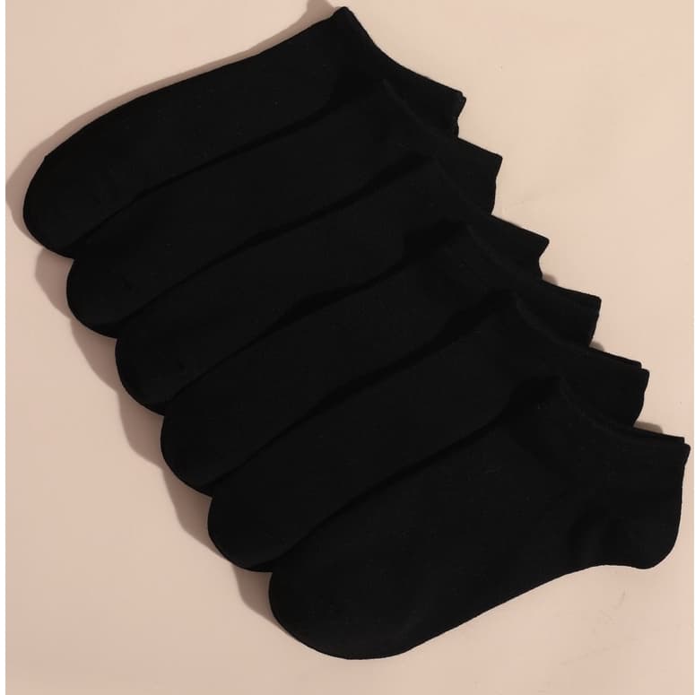 Kit Meia Preta Soquete Masculina Cano Curto Lisa esportiva dia a dia