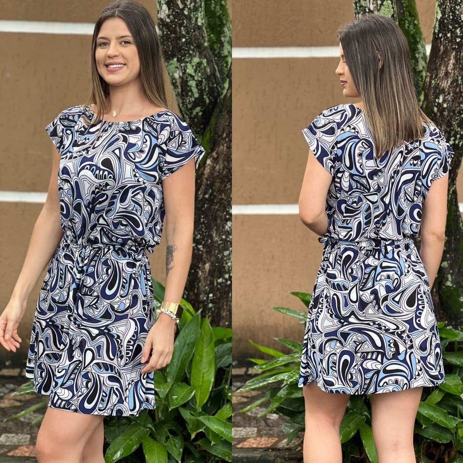 Vestido Regulagem Modinha Estampados Liganete Opção Evangélicas Manguinha Japonesa Envio em 24h