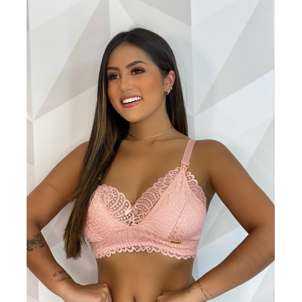 Sutia Amamentação Renda Soutien Sutiãs Gestante Gravida Click