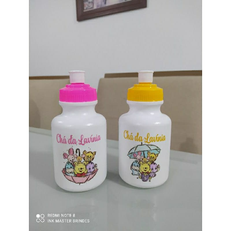 kit 50 Squeeze Plástico 300 ml Personalizada