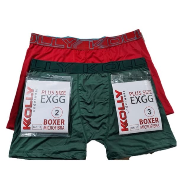 KIT 4 CUECAS CUECA BOX KOLLY INFANTIL / ADULTO / PLUS SIZE GRANDE FORRO ALGODAO GORDINHO