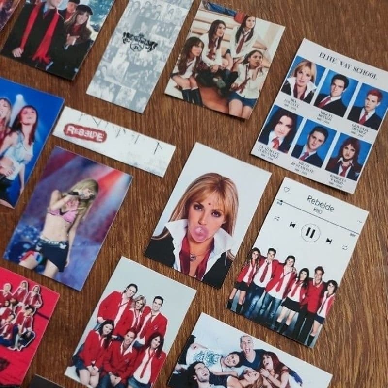 Adesivos RBD Rebelde para Scrapbook, Journal ou Cadernos