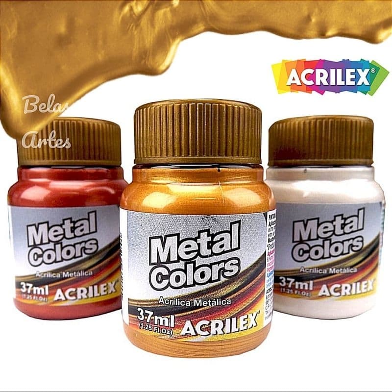 Tinta Metálica Metal Colors 37ml - Acrilex