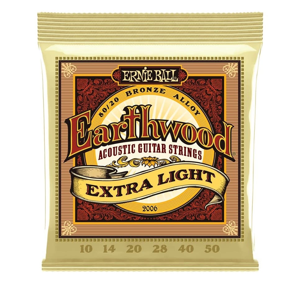 Encordoamento Earthwood 80/20 Violão 010 Ernie Ball P02006