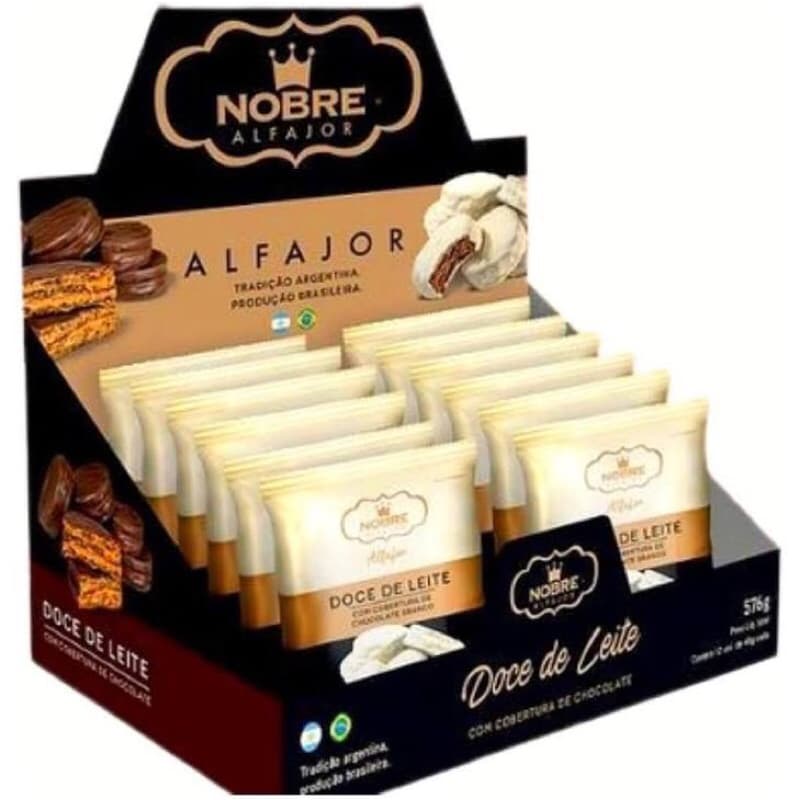 Alfajor Nobre caixa com 12 unidades