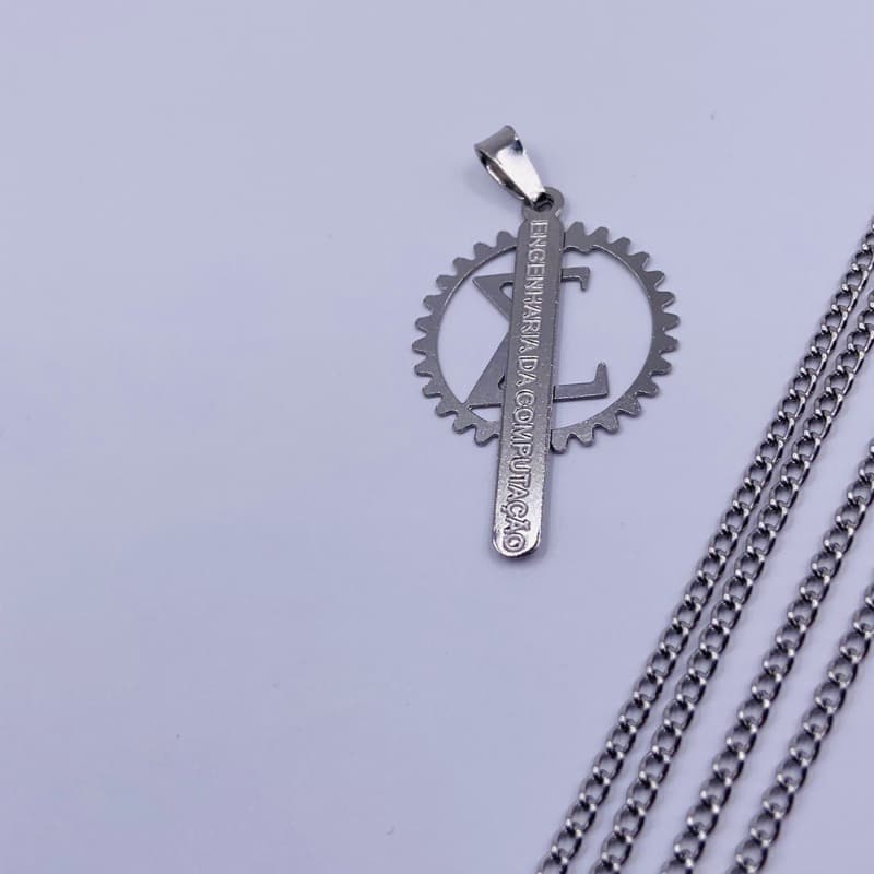 colar de engenharia da computação aço inox