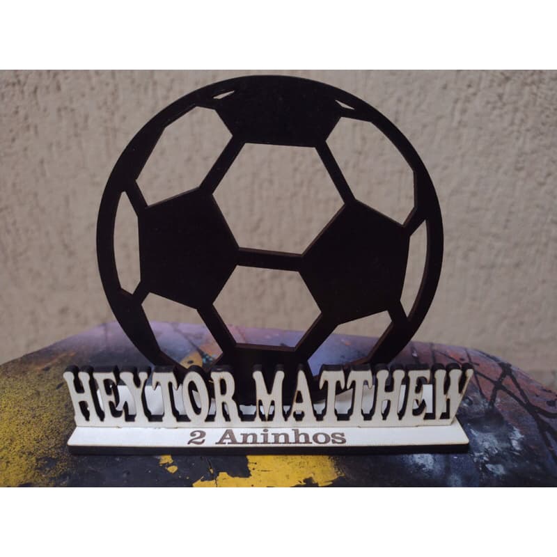 Kit Lembrancinhas Bola De Futebol Personalizadas Pintado Festa Nomes Centro De Mesa Infantil Aniversário