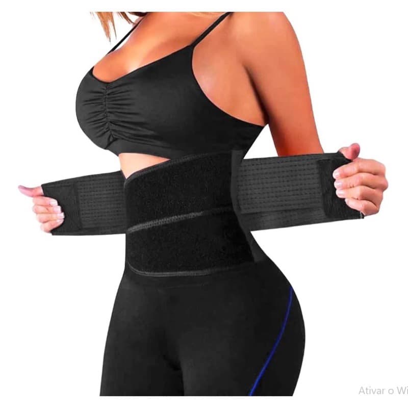 Cinta Modeladora Térmica Ajustável Cinta Feminina abdominal Fitness Pronta Entrega