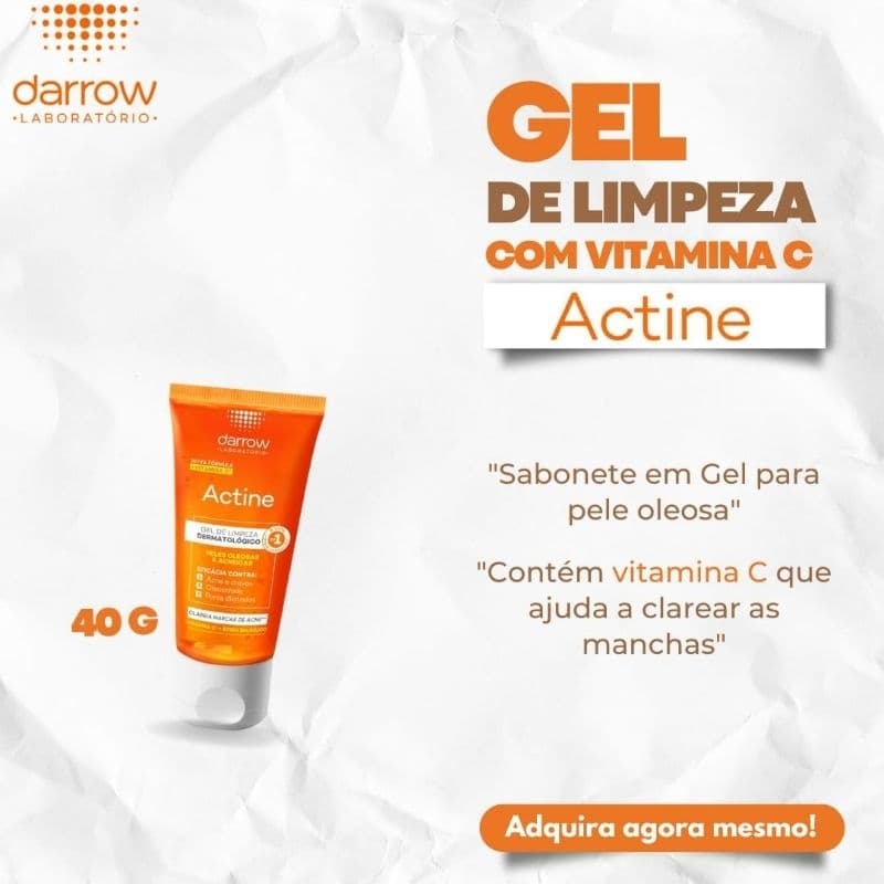 Actine sabonete em Gel  40ml  para pele oleosa