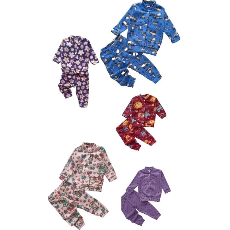 Conjunto de soft com botão feminino e masculino Tamanho 1 2 3