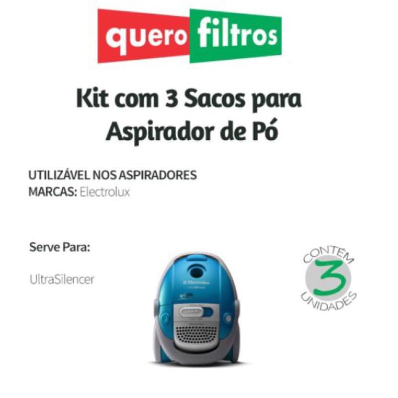 Saco Filtro para aspirador de pó Electrolux SILENCER