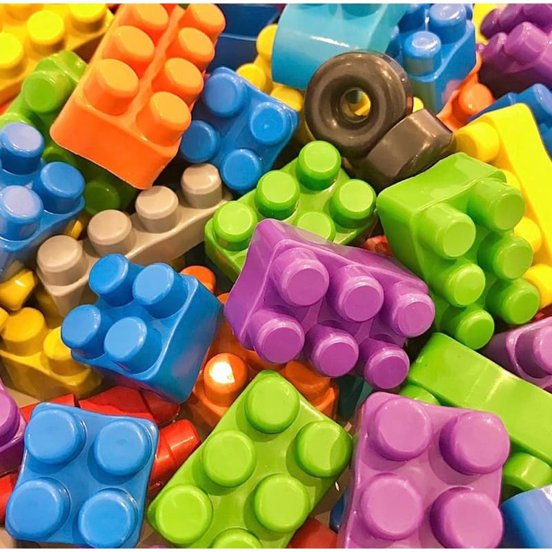 200 Blocos De Montar - Educativos - Fácil de Montar - Com Rodinhas - Brinquedo Infantil
