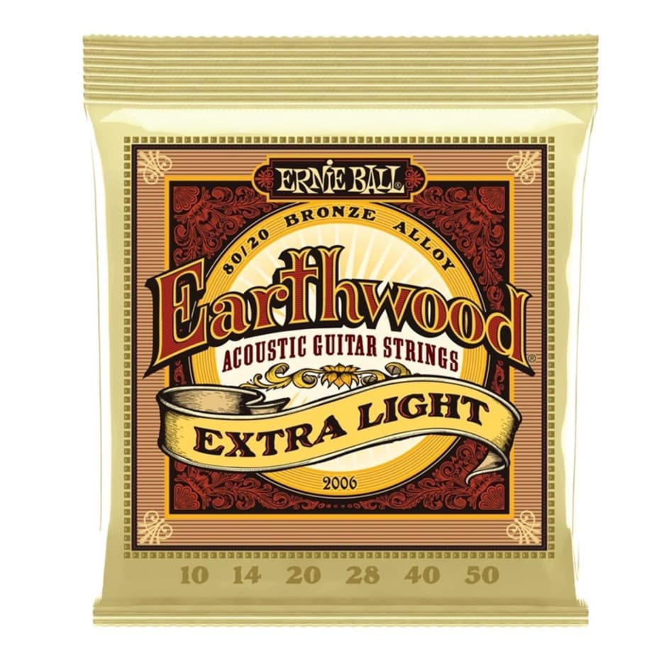 Encordoamento Earthwood 80/20 Violão 010 Ernie Ball P02006