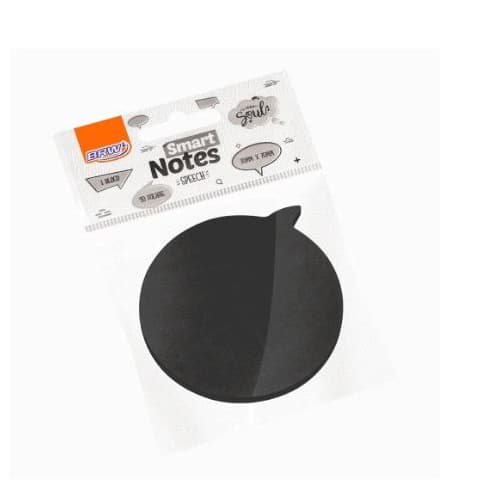 Bloco De Notas Adesivo - Preto -  50 FLS