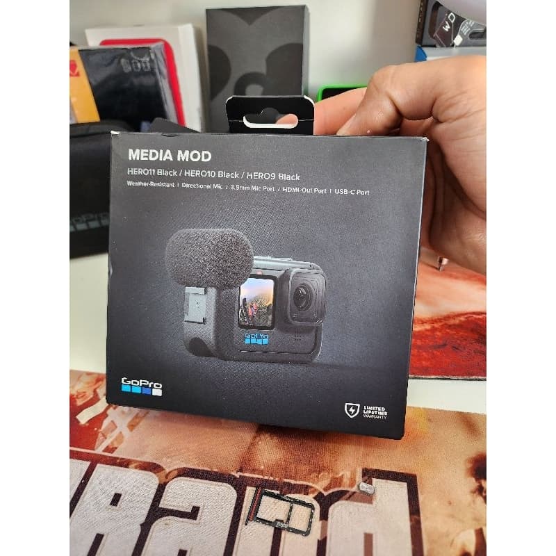 Media MOD Mic Adaptador de microfone para Gopro 9, 10 e 11