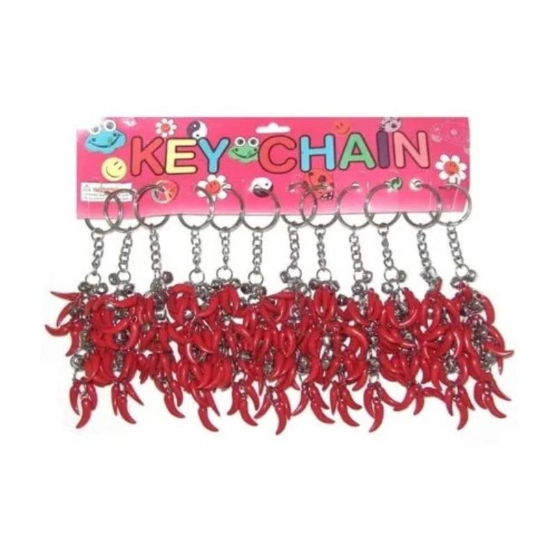 KIT 12 Chaveiro da Sorte Pimenta Pimentinha para Bolsa Mochila e Chaves /12 unidade