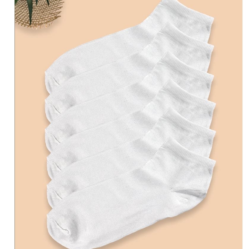Pacote 10 Pares de meia Branca Kit Adulto Masculino Cano curto soquete