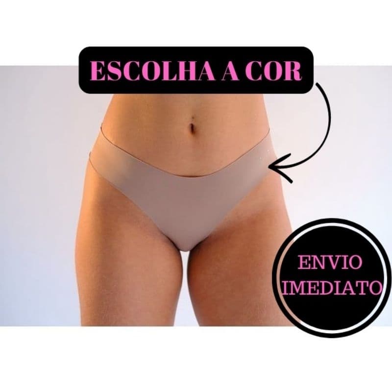 Calcinhas Tanga Sem Costura Corte Laser (cores variadas)