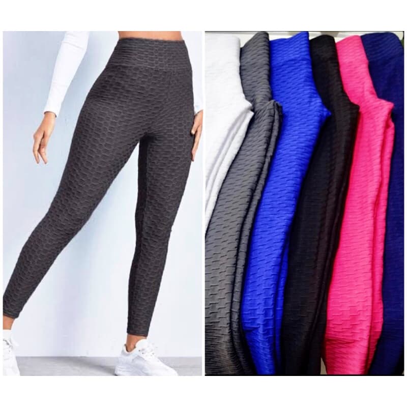 Legging brocada bolha Disfarça Celulites Levanta BumBum tecido suplex ideal pra academia