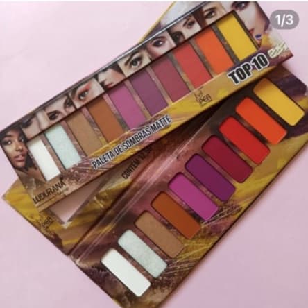 Paleta de Sombras TOP 10 -  12 cores Ludurana