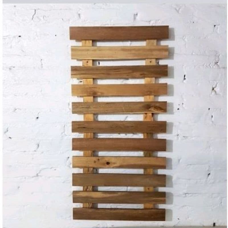 treliça painel jardim vertical de madeira maciça 50x80 envernizado