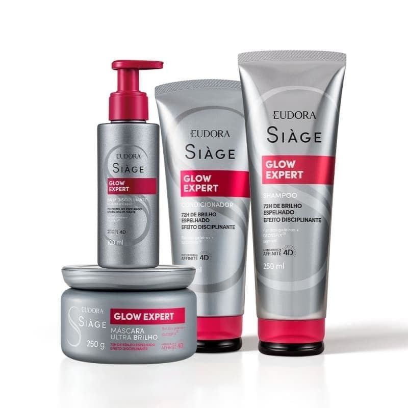 Siage Glow Expert: Shampoo,Condicionador, Máscara, Leave-in - Eudora