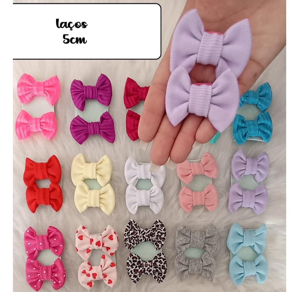 Kit Lacinho Xuxinha Elástico Rabico Bebê Infantil