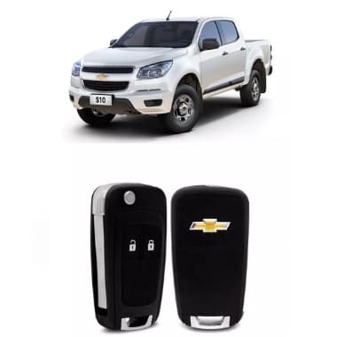 Chave Canivete Carcaca  GM Onix Joy S10 Prisma Tracker Spin Cruze 2 BOTÕES