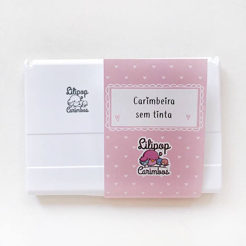 Carimbeira sem tinta carimbo almofada para carimbo