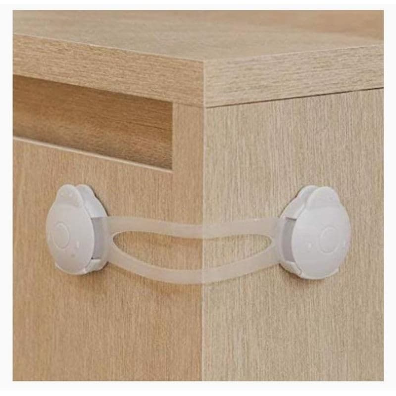 Trava Multi Flexível - Para Impedir Na Abertura De Gavetas E Portas .