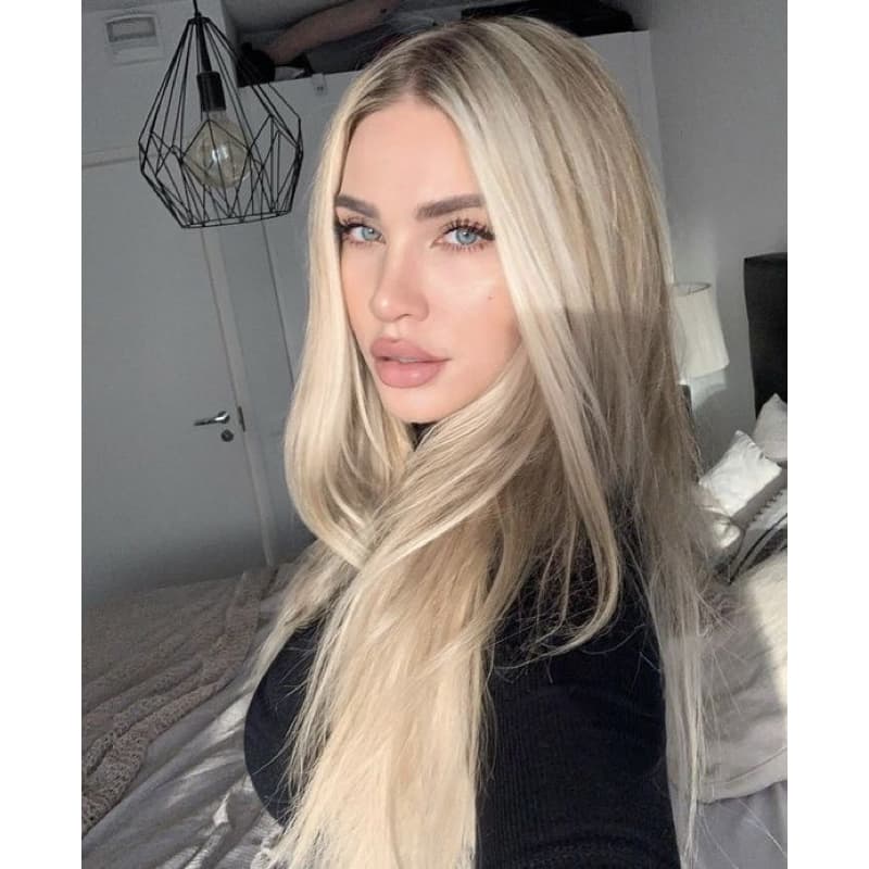 cabelo bio humano loiro liso tic tac LINHA A