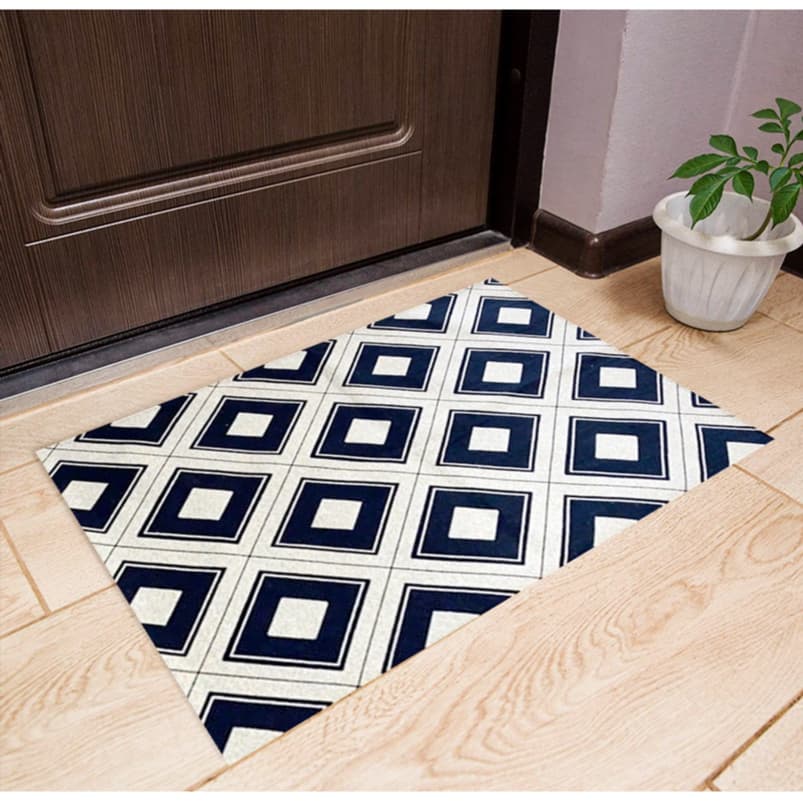 Tapete Capacho Avulso Porta Entrada 45 x 65 Borracha Antiderrapante Decorativo