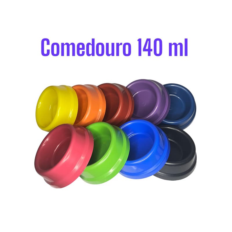 Comedouro Bebedouro Cães Gatos 140 Ml Pote