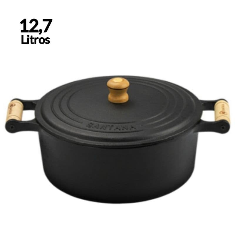 Panelão Grande Caçarola 12,7 Litros Ferro Fundido Santana