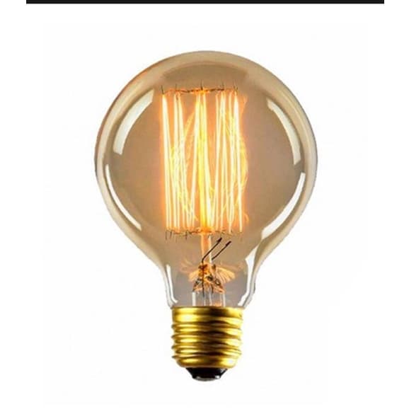 Lampada Vintage Led Filamento Globo Ambar G80 110V 6w E27 2500k