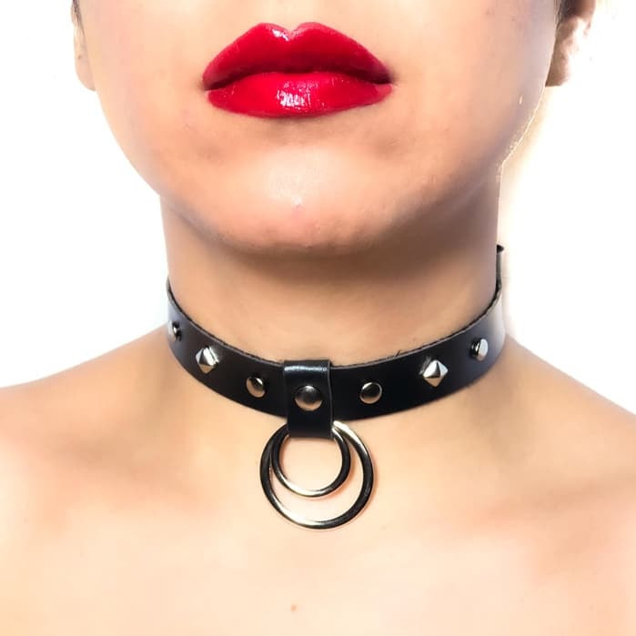 Choker Gargantilha Colar helena Couro sintético
